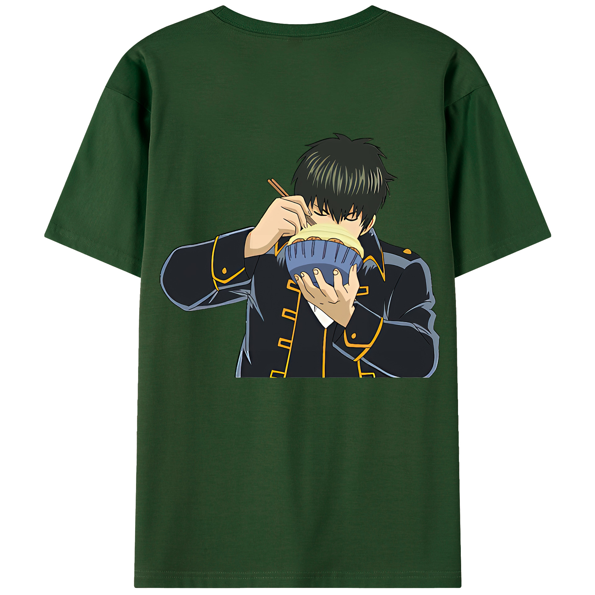 （画像用） ぎんたま 坂田銀時（さかたぎんとき） 神楽 志村新八（しむら しんぱち） GINTAMA Sakata Gintoki Kagura Shimura Shinpachi 綿100％半袖Tシャツ（背面プリント）